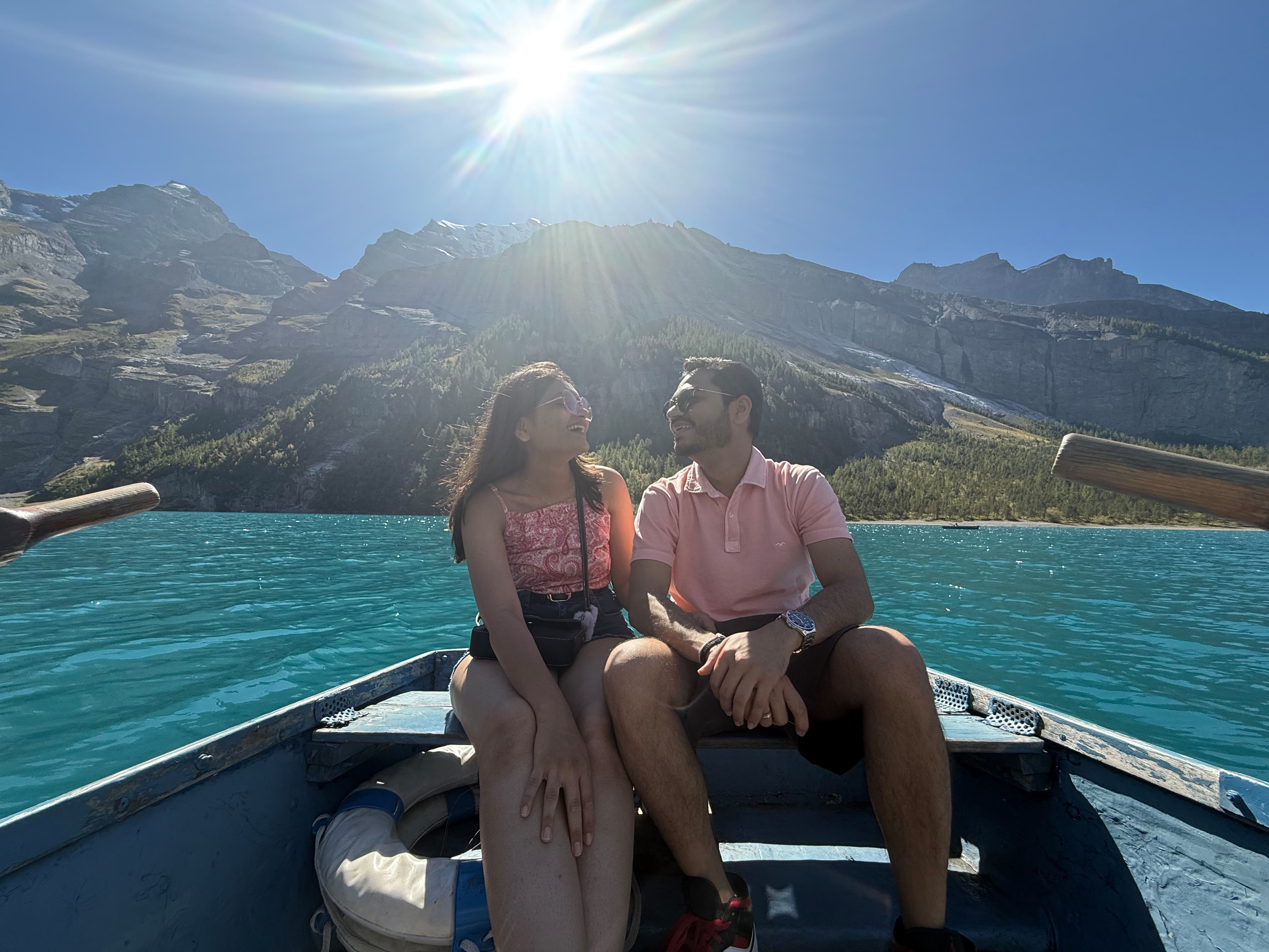Hinali and Hardik Boat Ride