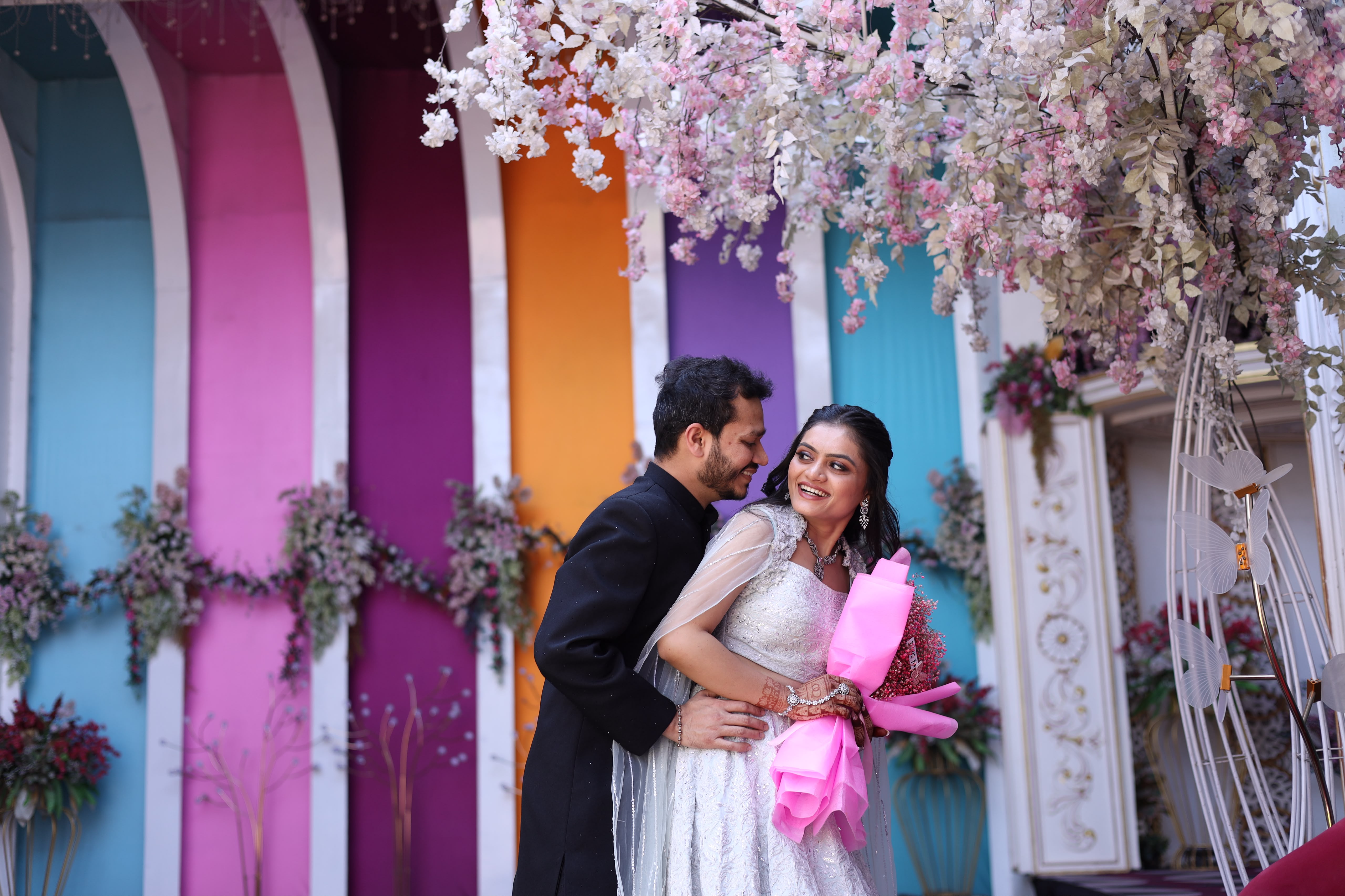 Hinali and Hardik Celebration